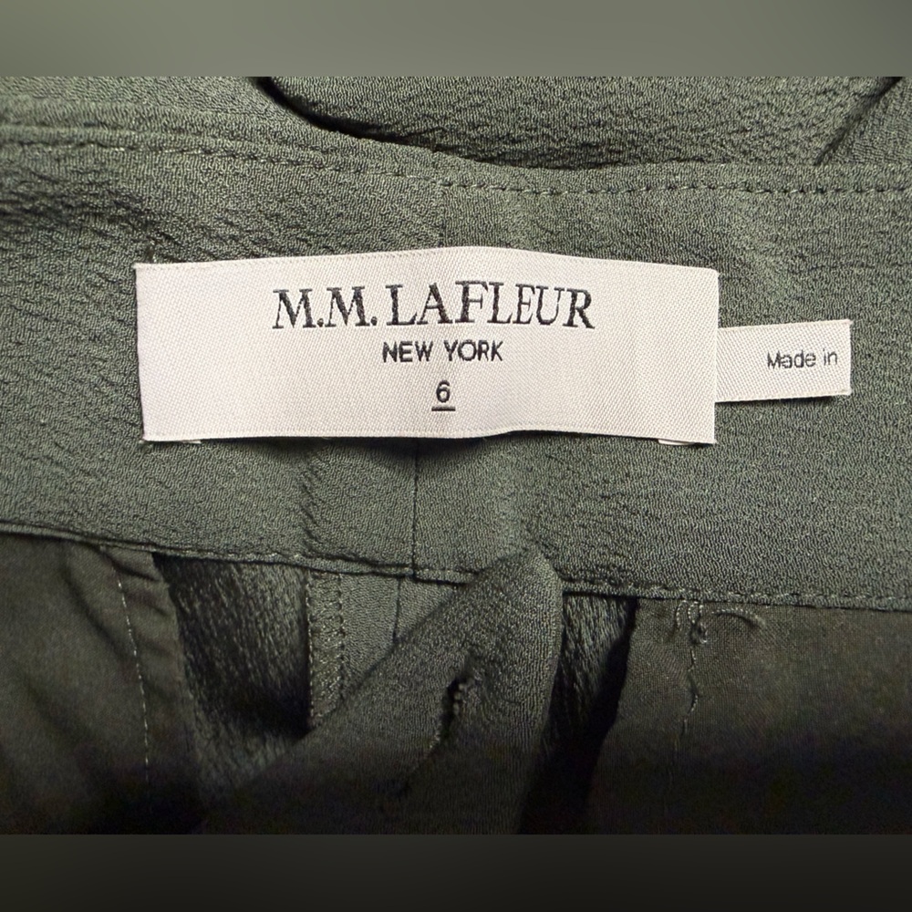 MM LAFLEUR The Zhou Culotte - Eco Heavy Soft Wave Aloe WIDE LEG PANTS - Picture 6 of 7